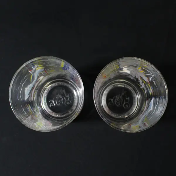 Set of 2 Disney World Remember the Magic Goofy 25th Anniversary Glasses