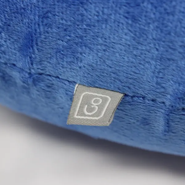 Blue Microfiber Neck Pillow Travel Pillow Used