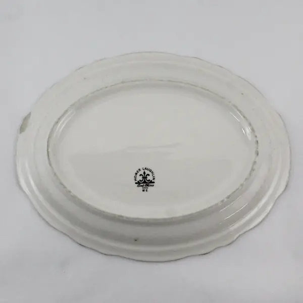 Homer Laughlin White Ceramic Oval Dish 12.5" FLAWED