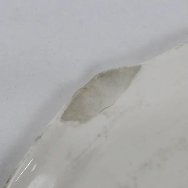 Homer Laughlin White Ceramic Oval Dish 12.5" FLAWED