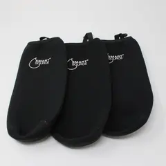 Lot of 3 SMART SOURCE Black Neoprene Insulated Water Bottle Sleeves Covers