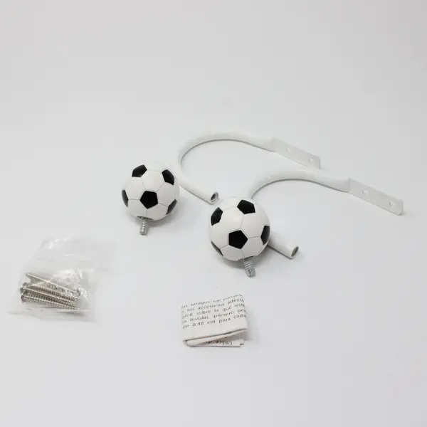 Set of 2 Unbranded Soccer Ball Wall-Mounted Hooks Decorative