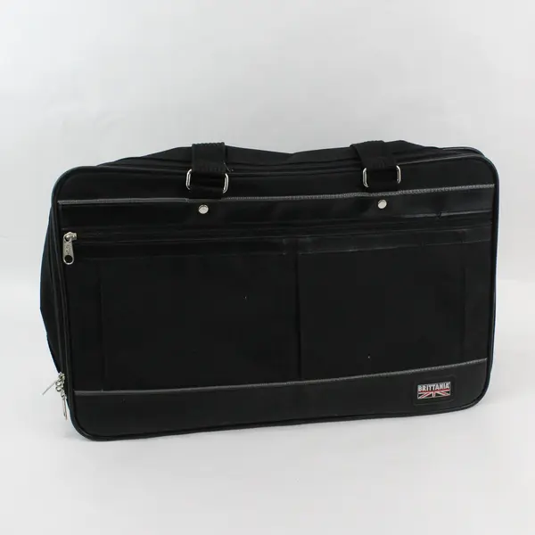Brittania Men's Solid Black 21" Carry On Luggage Bag Travel
