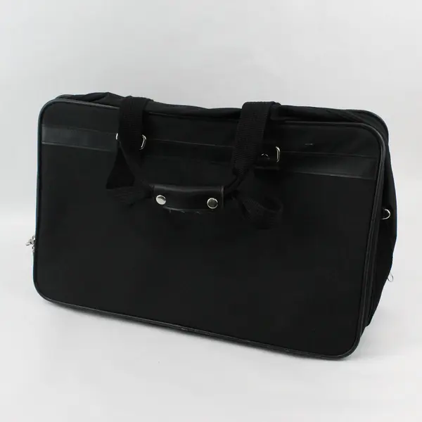 Brittania Men's Solid Black 21" Carry On Luggage Bag Travel