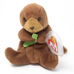 Ty Beanie Babies Seaweed the Otter Retired 4080 With Tags & Protector