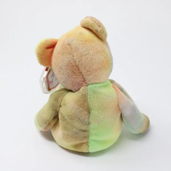 Ty Beanie Baby Peace Bear 1996 Tie-Dye Retired Plush Rare