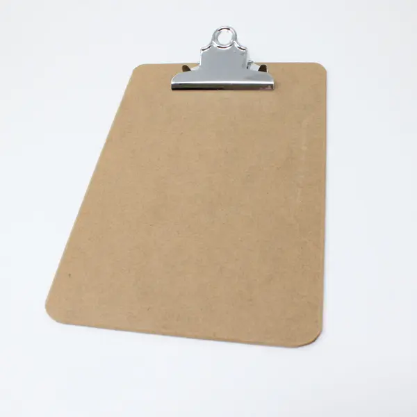 Lot of 6 Mini Clipboards Wood & Plastic Office Craft Display