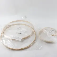 Lot of 4 Embroidery Hoops 2x12in 2x5in Cross Stitch Sewing Frames