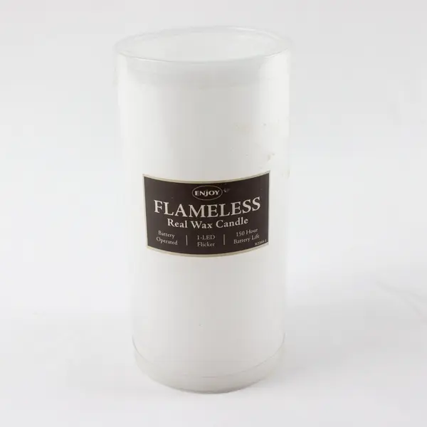 Enjoy Flameless Real Wax LED Pillar Candle 3x6