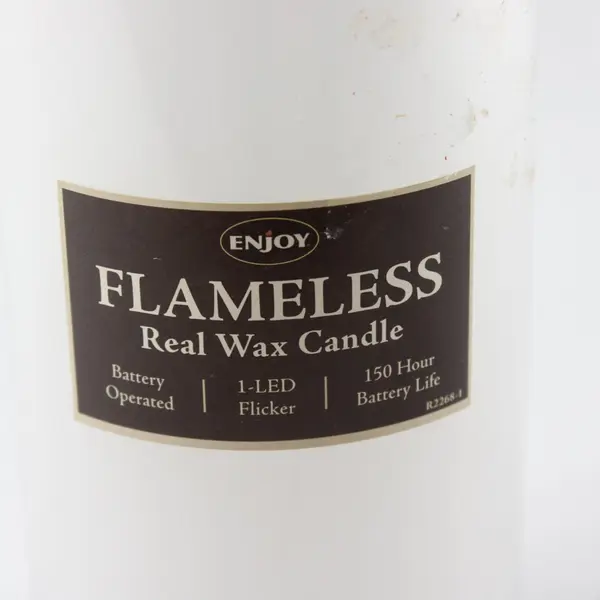 Enjoy Flameless Real Wax LED Pillar Candle 3x6