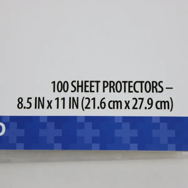 PenGear Clear Standard Letter Sheet Protectors Partial Open Pack