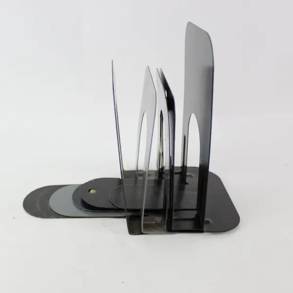 Lot of 5 Vintage Metal Library Style Bookends Book Supports