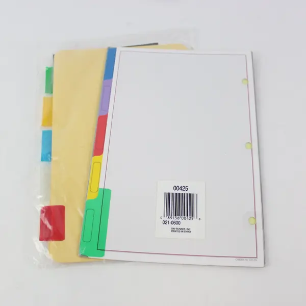 Vintage Day Runner 5-Tab Blank Refills 021-0600 & Five Divider Sheets 