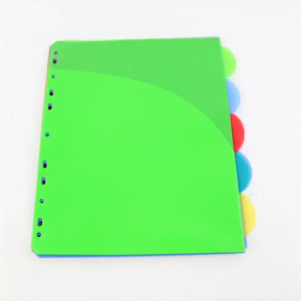 Lot of 8 Pocket Tabbed Binder Dividers Assorted Colors