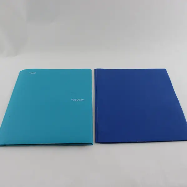 Lot of 7 Pocket Plastic Portfolios w/ Prongs