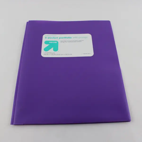 Lot of 7 Pocket Plastic Portfolios w/ Prongs