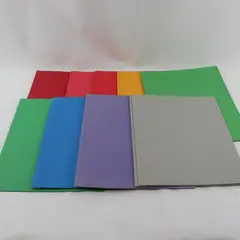 Lot of 9 Letter Size Cardstock Portfolios Assorted Colors