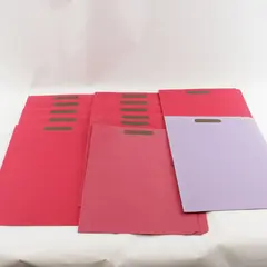 Lot of 13 Smead Fastener File Folders  12 Red & 1 Purple
