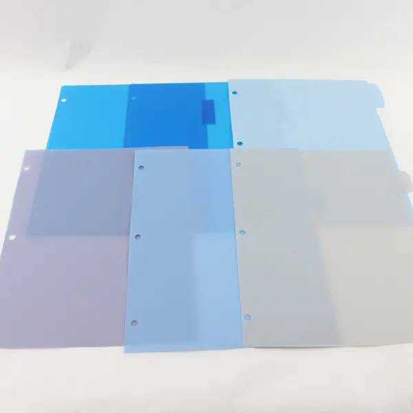 Lot of 17 Plastic Tabbed Binder Dividers Letter Size Office School