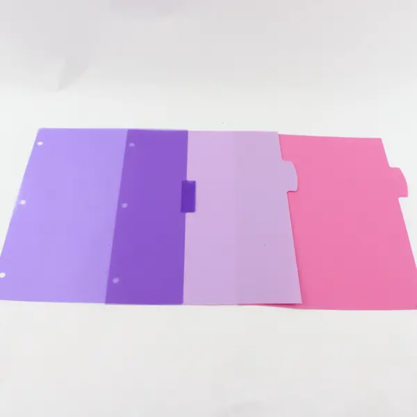 Lot of 17 Plastic Tabbed Binder Dividers Letter Size Office School