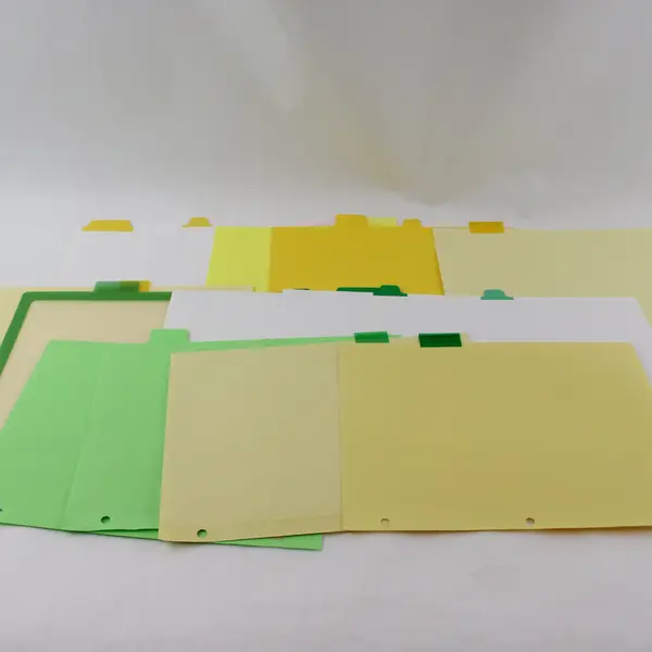 Assorted Manila & Plastic Binder Dividers School Office File Tabs