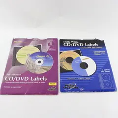 Lot of 2 Printer Creations CD/DVD Blank Labels