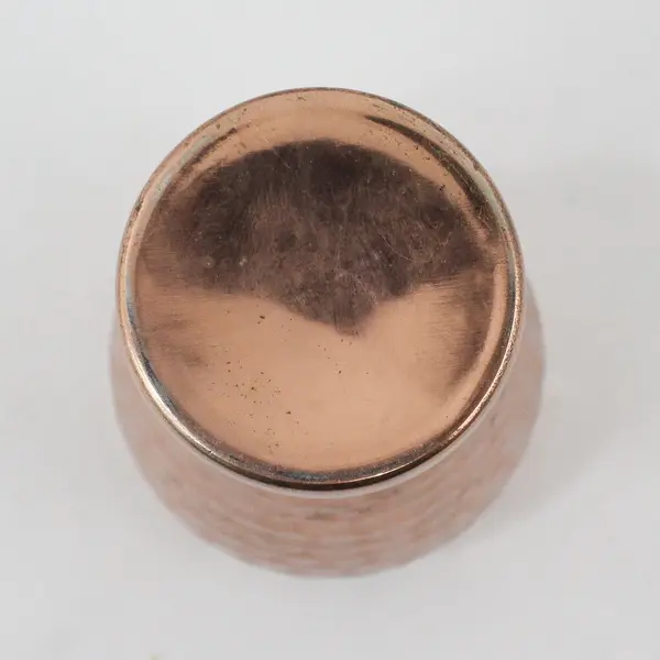 Hammered Copper Tumbler Cup 5.75in Textured Finish Drinkware