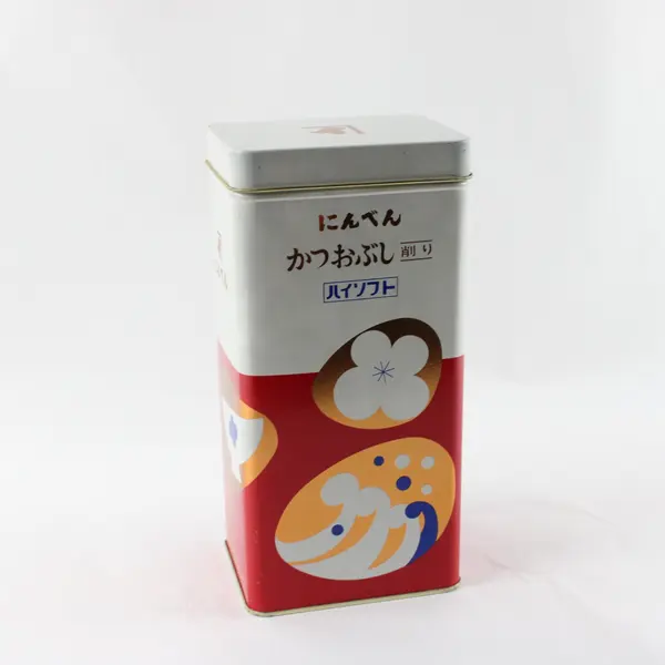 Vintage Ninben Japanese Katsuobushi Dashi Rectangular Advertising Tin