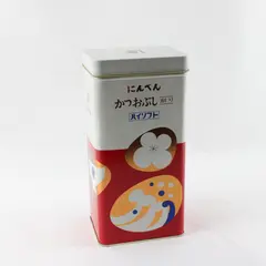 Vintage Ninben Japanese Katsuobushi Dashi Rectangular Advertising Tin
