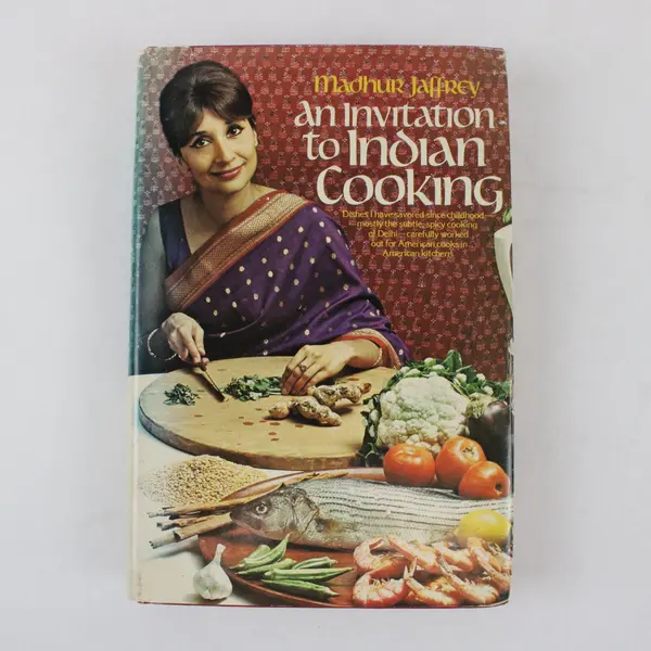 Vintage 1973 Hardcover Cookbook An Invitation to Indian Cooking Jaffrey DJ