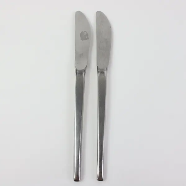 Lot of 2 WMF Flatware Helsinki Pattern Hollow Dinner Knife No Serration 8.75" 