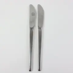 Lot of 2 WMF Flatware Helsinki Pattern Hollow Dinner Knife No Serration 8.75" 
