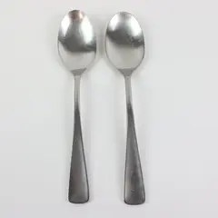Lot of 2 Oneida Community Stainless Phoenix Soup Spoons 6.75" Scratched