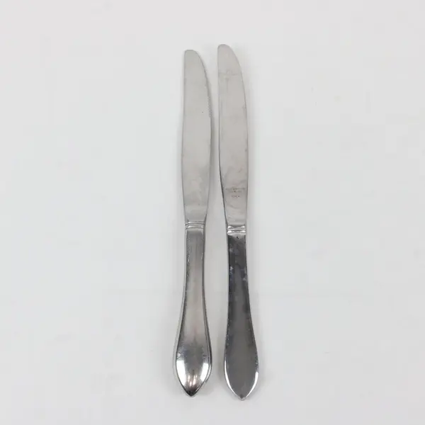 Lot of 2 Reed & Barton Stainless Steel 9" Dinner Knives Made in Korea