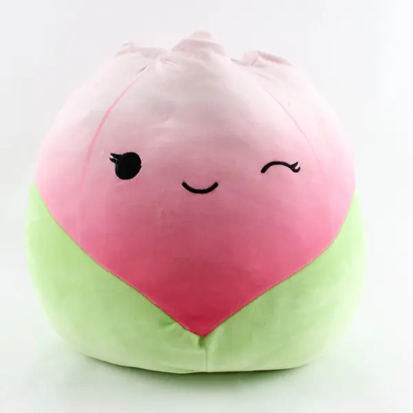 Squishmallow Bridgie Winking Tulip Plush Pink Green 12in