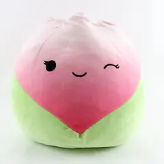 Squishmallow Bridgie Winking Tulip Plush Pink Green 12in
