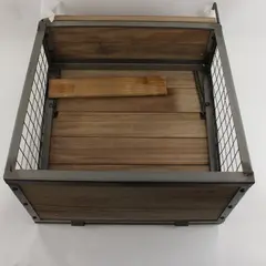 Wall Mounted Bar Basket Fold Down Shelf Space Saver Wood