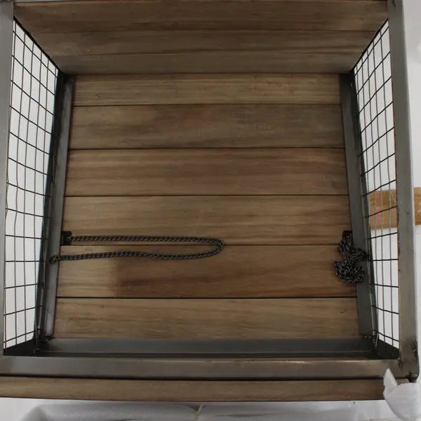 Wall Mounted Bar Basket Fold Down Shelf Space Saver Wood