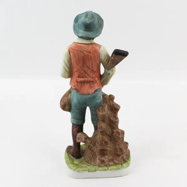 Vintage Porcelain Hunter Figurine 12"