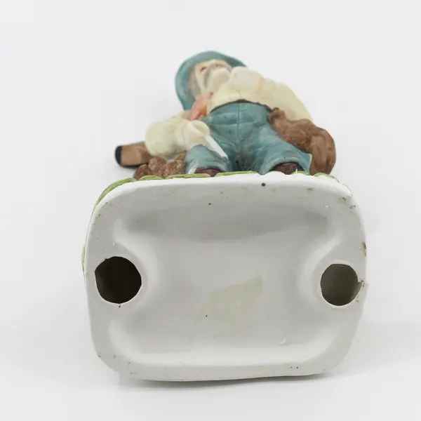 Vintage Porcelain Hunter Figurine 12"
