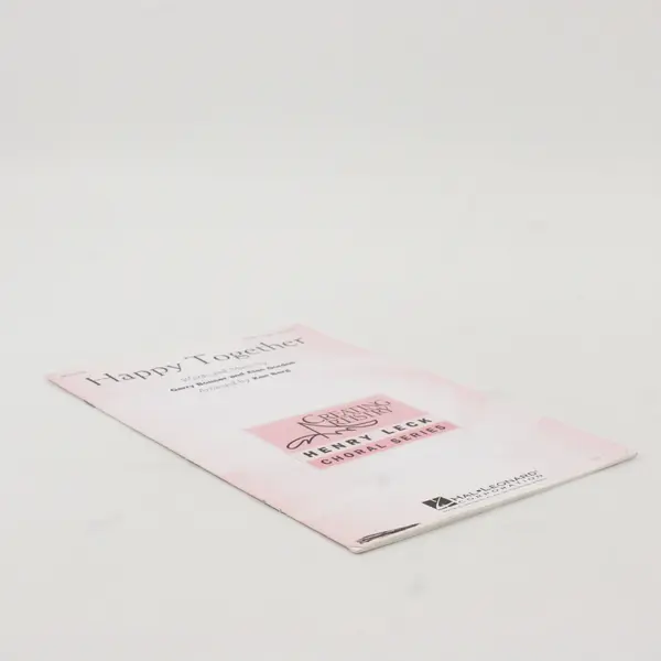 Happy Together Henry Leck Choral Series Vocal Score Booklet