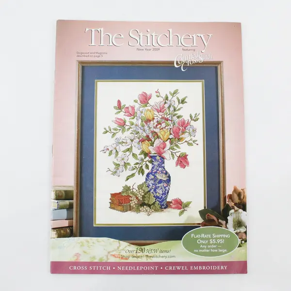 The Stitchery 2009 New Year Catalog Featuring Counted Cross-Stitch Good