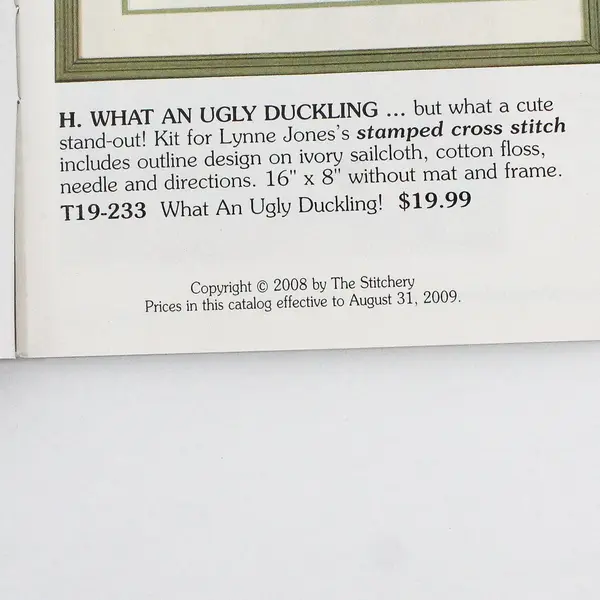 The Stitchery 2009 New Year Catalog Featuring Counted Cross-Stitch Good