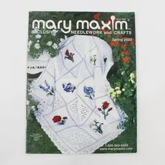 Vintage Mary Maxim Exclusive Needlework & Crafts Spring 2003 Catalog Good