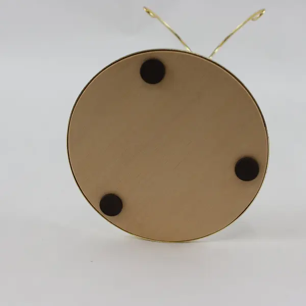 Lot of 2 Gold Tone Metal Ornament Jewelry Display Stands