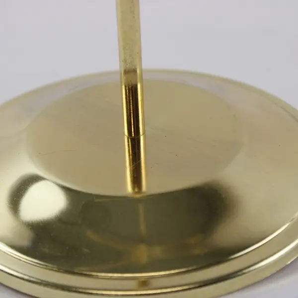 Lot of 2 Gold Tone Metal Ornament Jewelry Display Stands