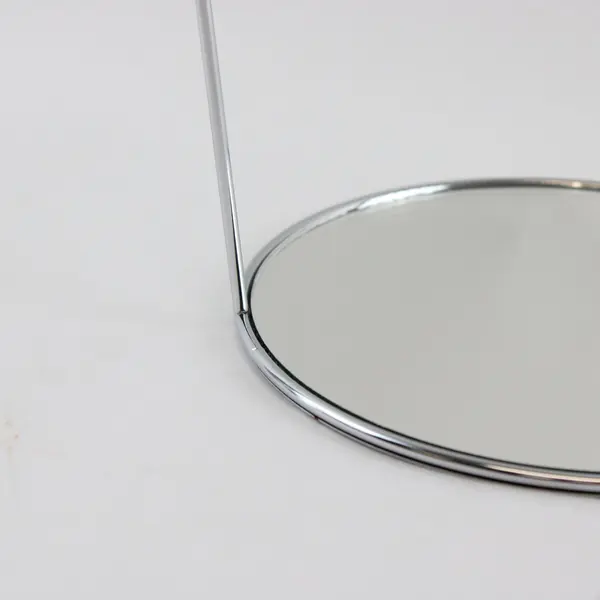 Two Unbranded Chrome Wire Tabletop Mirror Display Stands w/  Mirrors