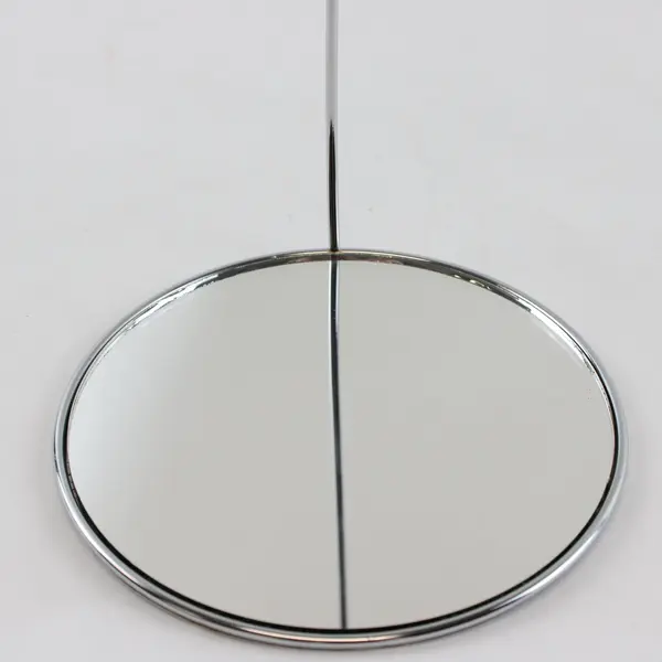 Two Unbranded Chrome Wire Tabletop Mirror Display Stands w/  Mirrors