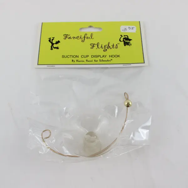 Silvestri Fanciful Flights Suction Cup Display Hook Lot of 4, 6.5 x 2.5 x 5 in