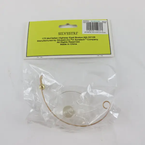 Silvestri Fanciful Flights Suction Cup Display Hook Lot of 4, 6.5 x 2.5 x 5 in